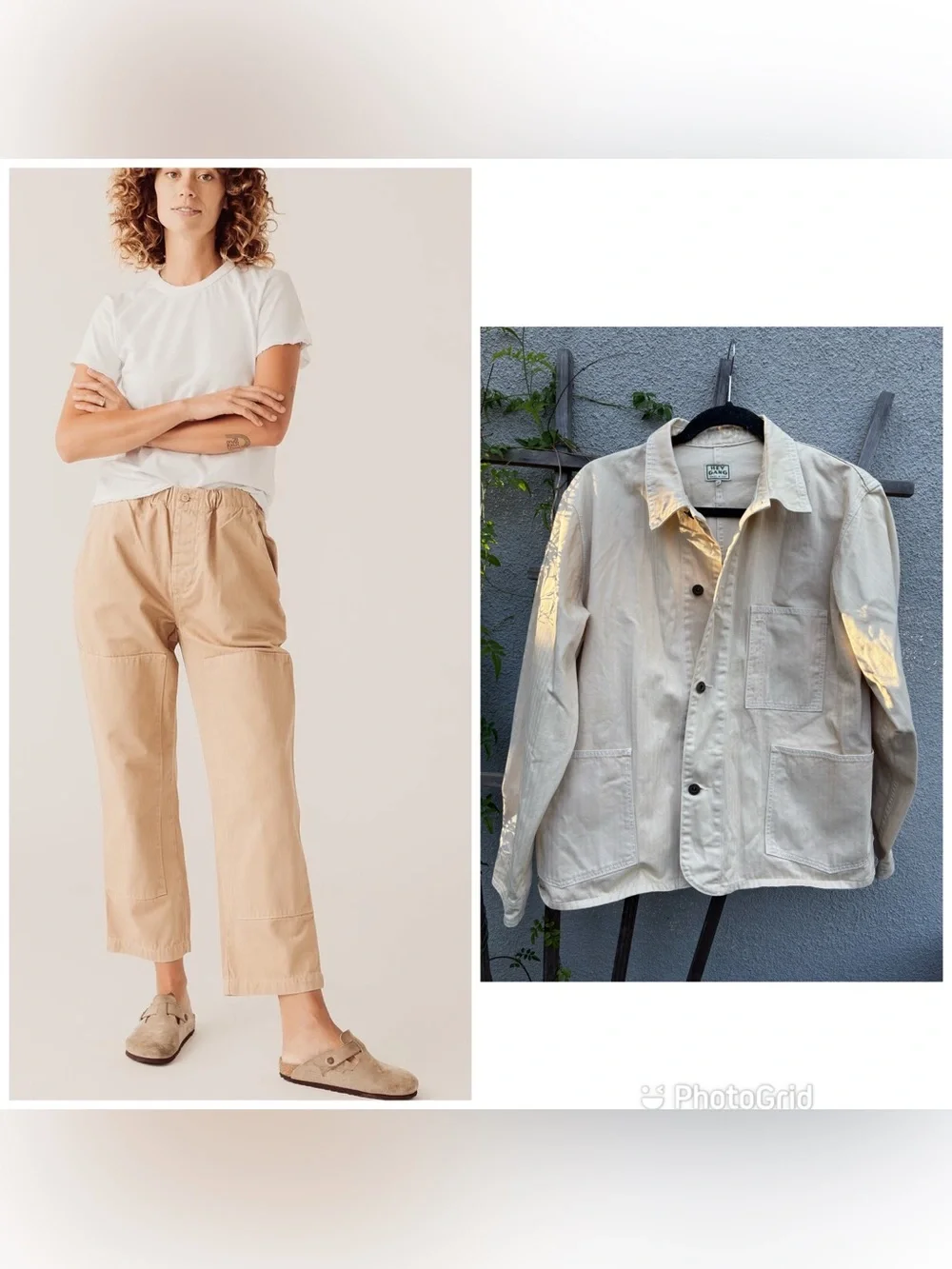 Hey Gang Barn Jacket + Chore Pants in Natural - Picture 1 of 14